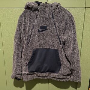 Nike Charcoal Sherpa Hoodie